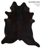 Solid Black Cowhide Rug #A12645