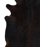 Solid Black Cowhide Rug #A12645