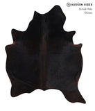 Solid Black Cowhide Rug #A12648