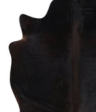 Solid Black Cowhide Rug #A12648