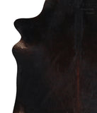Solid Black Cowhide Rug #A12653