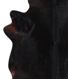 Solid Black Cowhide Rug #A12662