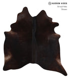 Solid Black Cowhide Rug #A12670