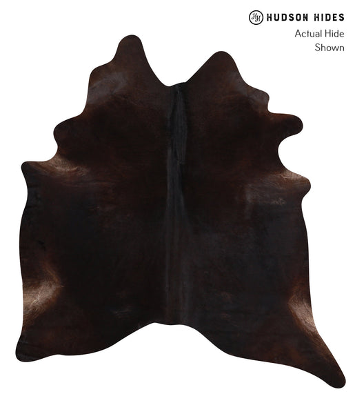 Solid Black Cowhide Rug #A12670
