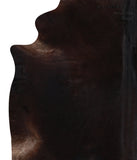 Solid Black Cowhide Rug #A12670