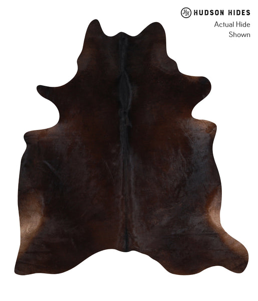 Solid Black Cowhide Rug #A12671