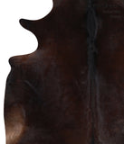 Solid Black Cowhide Rug #A12671