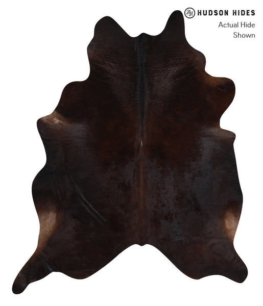 Solid Black Cowhide Rug #A12681