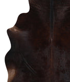 Solid Black Cowhide Rug #A12681