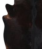 Solid Black Cowhide Rug #A12694