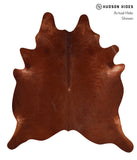 Solid Brown Cowhide Rug #A12705