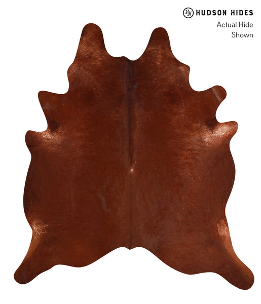 Solid Brown Cowhide Rug #A12705