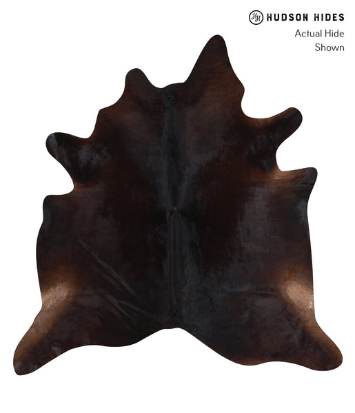 Solid Black Cowhide Rug #A12714