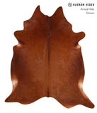 Solid Brown Cowhide Rug #A12719