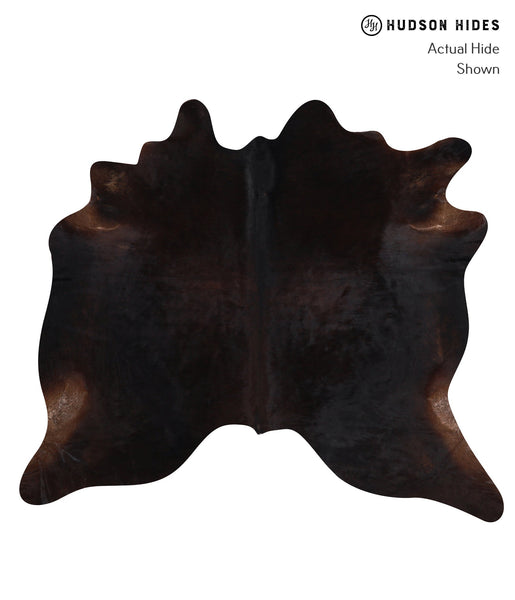 Solid Black Cowhide Rug #A12723
