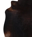 Solid Black Cowhide Rug #A12723