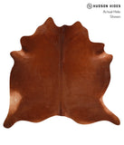 Solid Brown Cowhide Rug #A12740