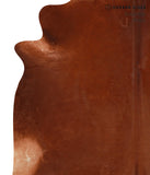 Solid Brown Cowhide Rug #A12740