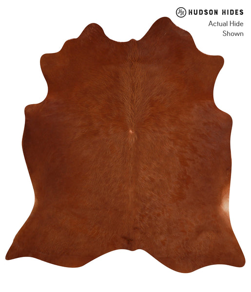 Solid Brown Cowhide Rug #A12767