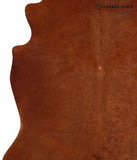 Solid Brown Cowhide Rug #A12767