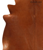 Solid Brown Cowhide Rug #A12772