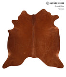 Solid Brown Cowhide Rug #A12780