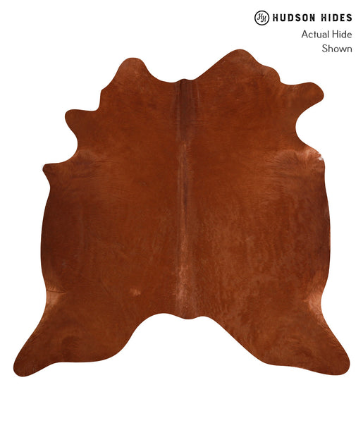 Solid Brown Cowhide Rug #A12780