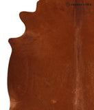Solid Brown Cowhide Rug #A12780