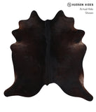 Solid Black Cowhide Rug #A12782