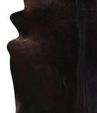 Solid Black Cowhide Rug #A12782