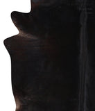 Solid Black Cowhide Rug #A12783