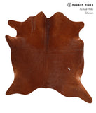 Solid Brown Cowhide Rug #A12793