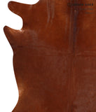 Solid Brown Cowhide Rug #A12793