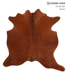 Solid Brown Cowhide Rug #A12794