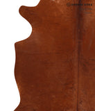 Solid Brown Cowhide Rug #A12794