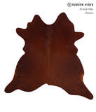 Solid Brown Cowhide Rug #A12806