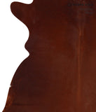 Solid Brown Cowhide Rug #A12806