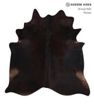Solid Black Cowhide Rug #A12814