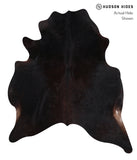 Solid Black Cowhide Rug #A12818