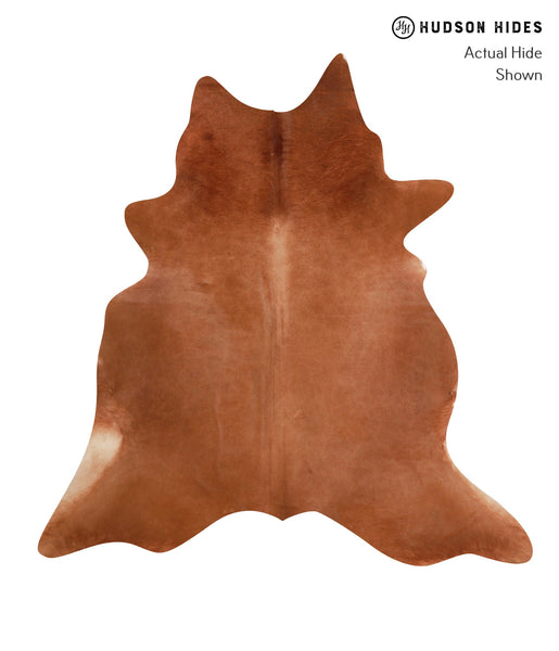Solid Brown Cowhide Rug #A12824