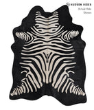 Zebra Cowhide Rug #A12852