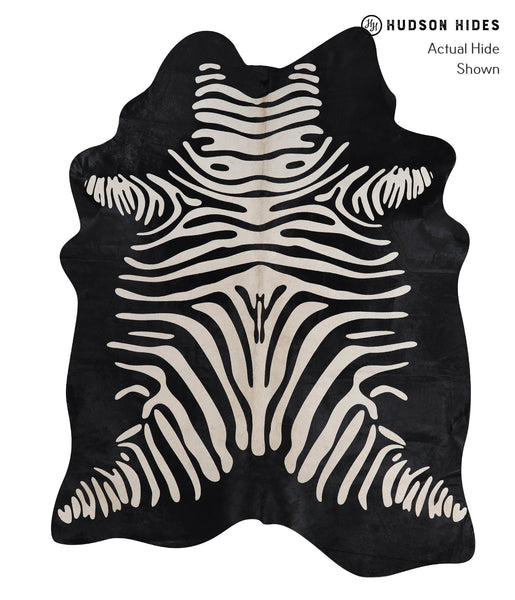 Zebra Cowhide Rug #A12852