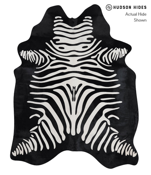 Zebra Cowhide Rug #A12855