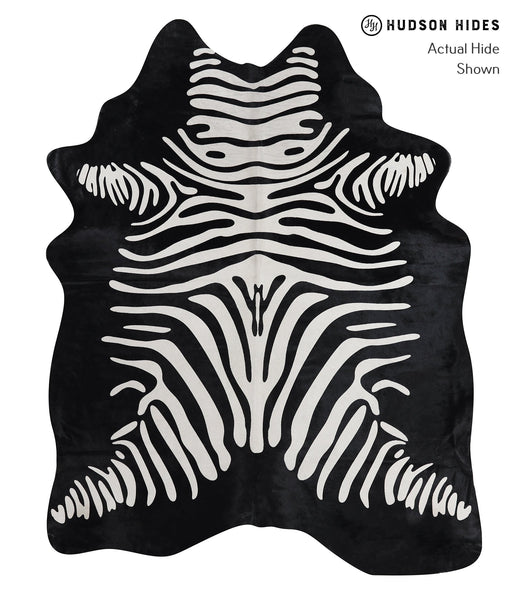Zebra Cowhide Rug #A12856