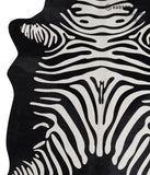 Zebra Cowhide Rug #A12867