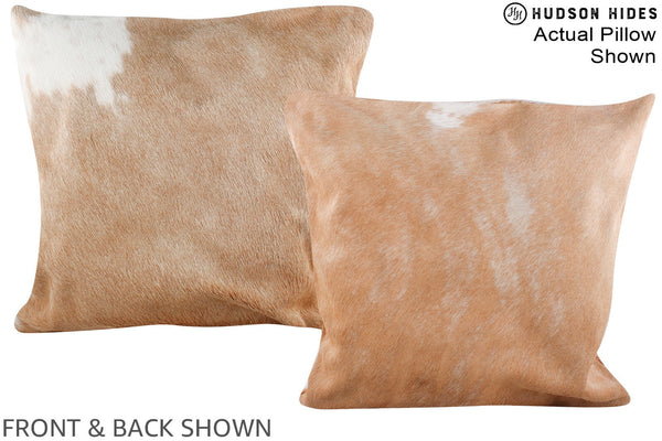 Beige Cowhide Pillow #A14574