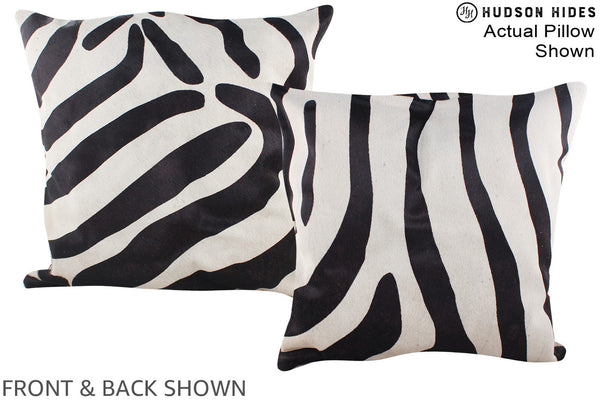 Zebra Cowhide Pillow #A14575
