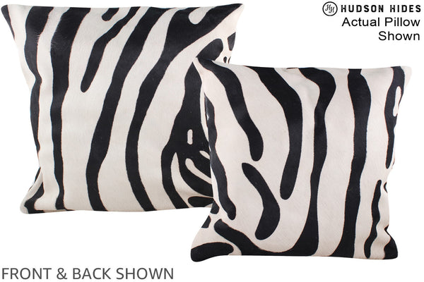 Zebra Cowhide Pillow #A14592