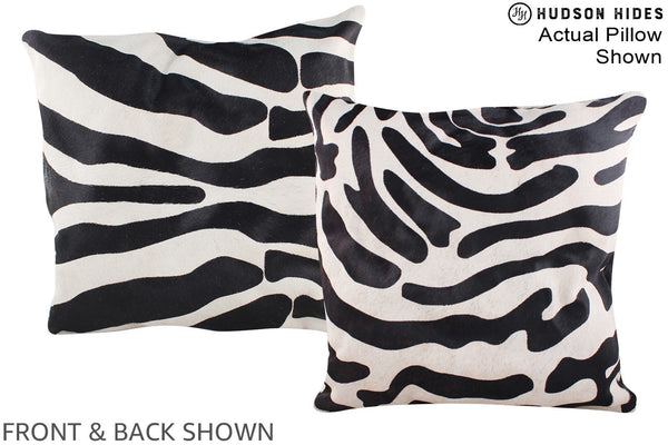 Zebra Cowhide Pillow #A14596