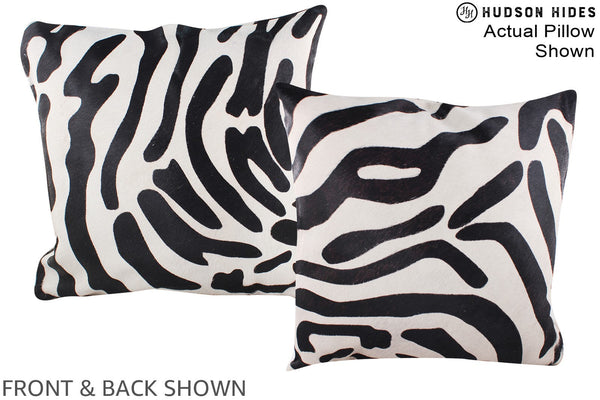 Zebra Cowhide Pillow #A14601